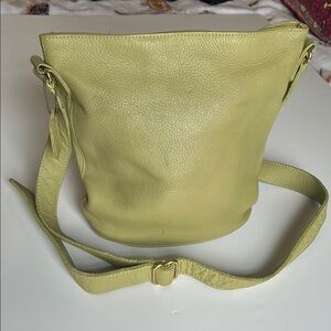 Vintage Coach C2D-4907 Rare Lime Green Leather Shoulder crossbody bag